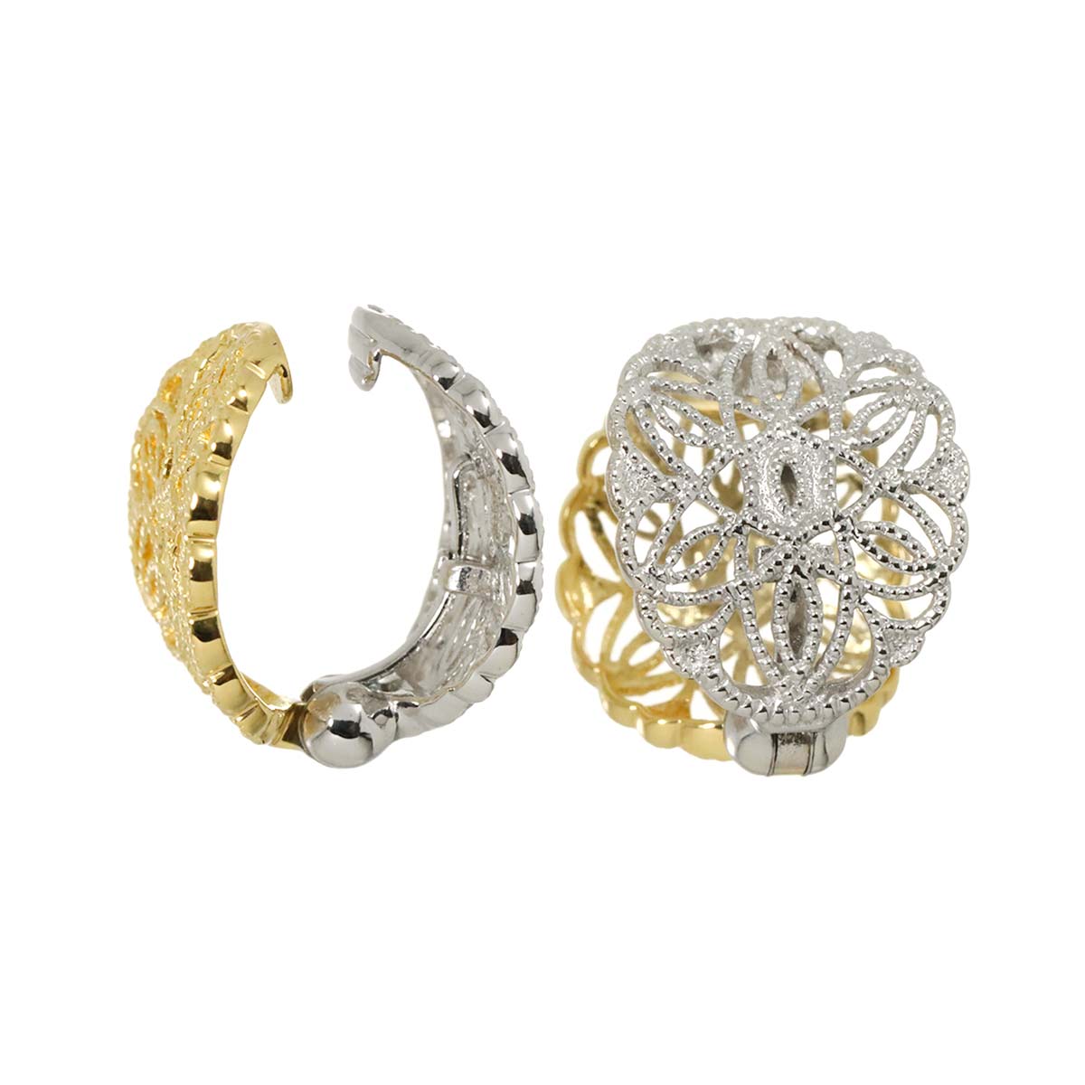 Earrings Clip-on 18K 14K K18 K14 YG WG 750 585