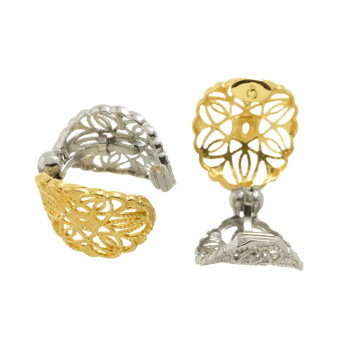 Earrings Clip-on 18K 14K K18 K14 YG WG 750 585