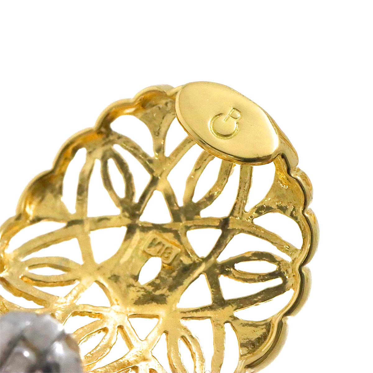 Earrings Clip-on 18K 14K K18 K14 YG WG 750 585