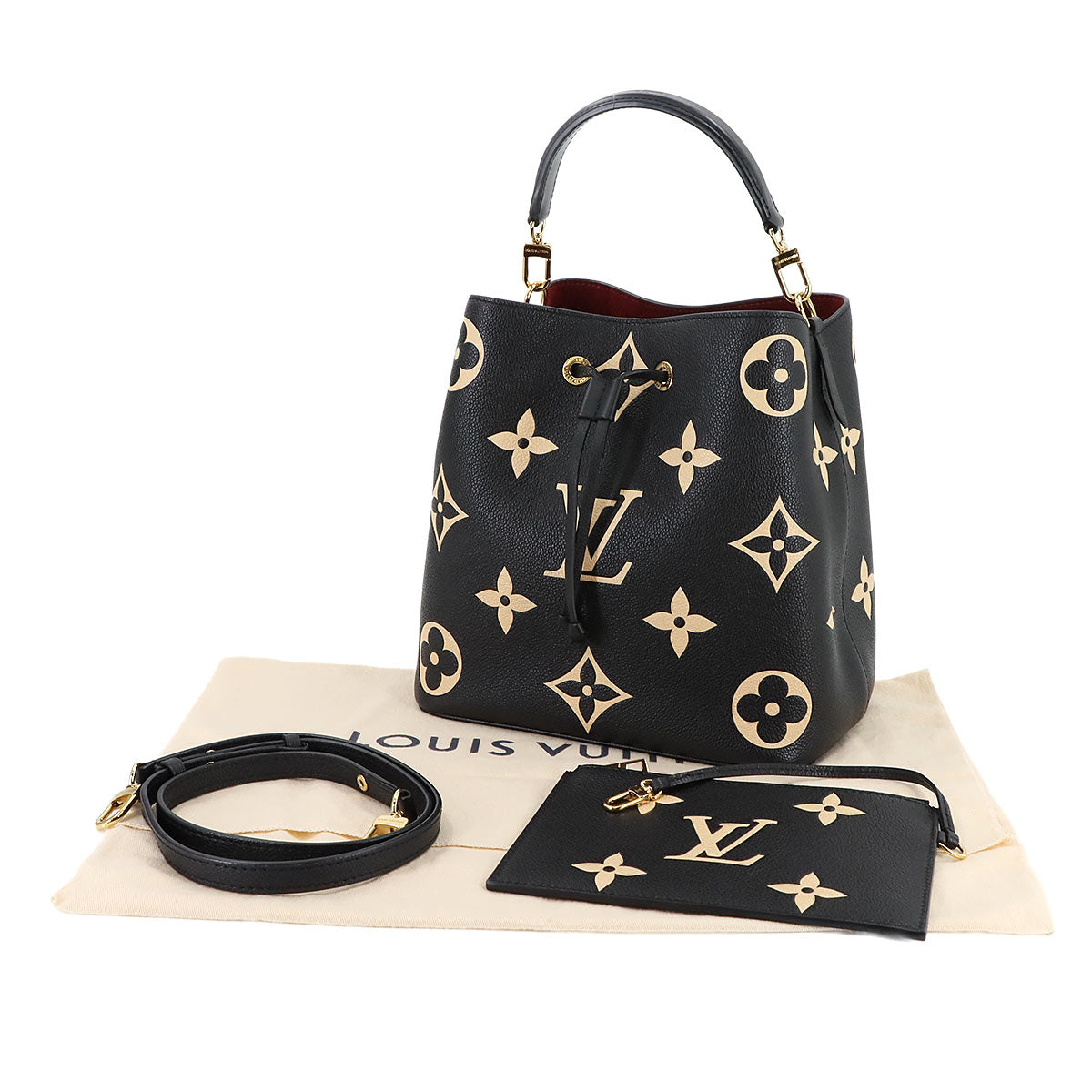 Monogram Empreinte Neonoe MM 2way Shoulder Bag Leather