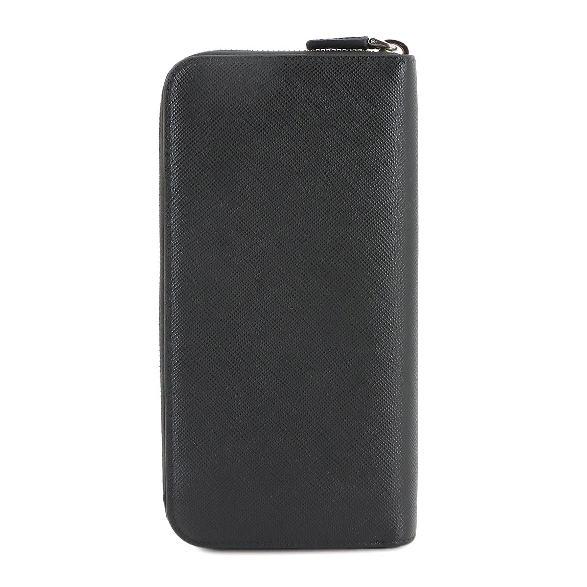 Zipped Around Long Wallet Saffiano Leather Nero 2ML317