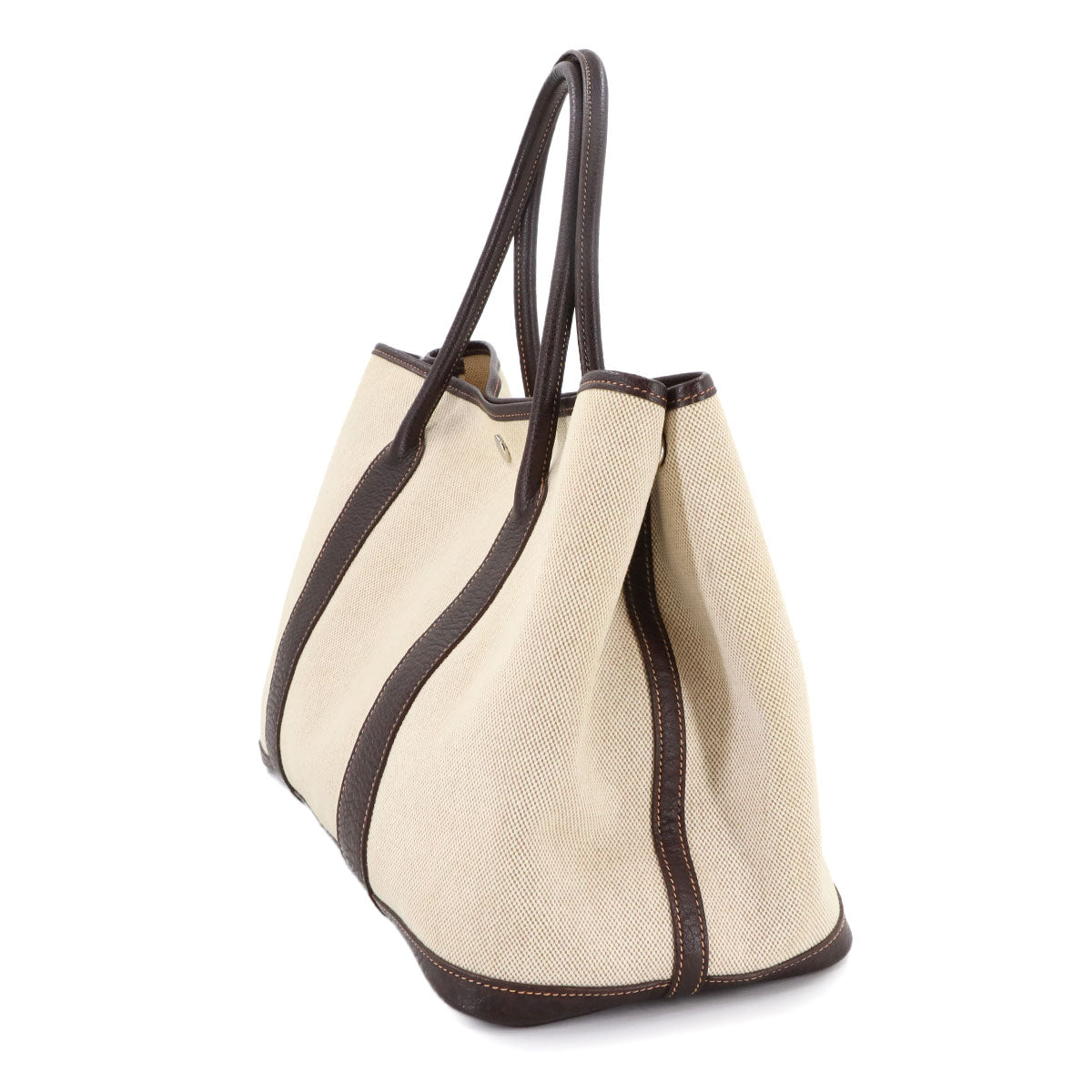 Garden Party PM Tote Bag Toile H Natural Marron Purse