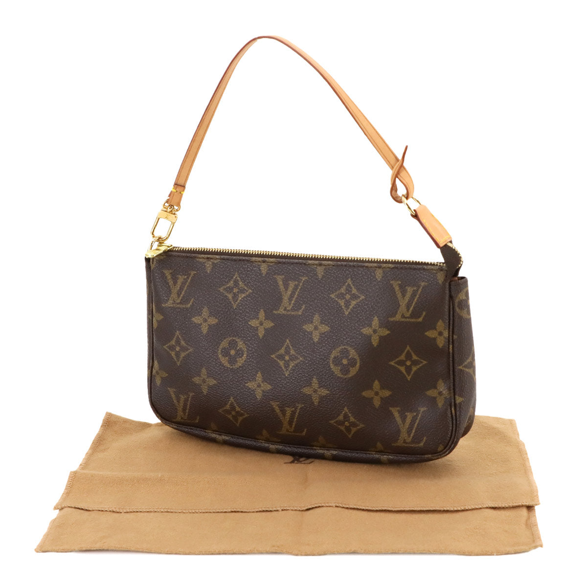 Monogram Pochette Accessoires Hand Bag Pouch Brown M51980