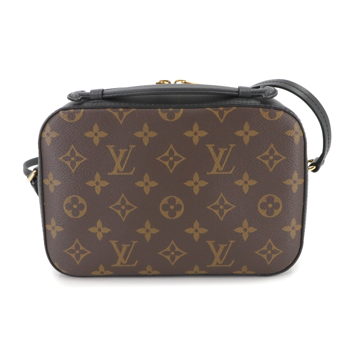 Monogram Saintonge Shoulder Bag Brown Noir M43555 Purse