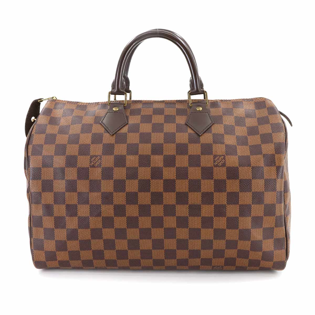 Damier Speedy 35 Hand Bag Ebene N41523 Brown Purse