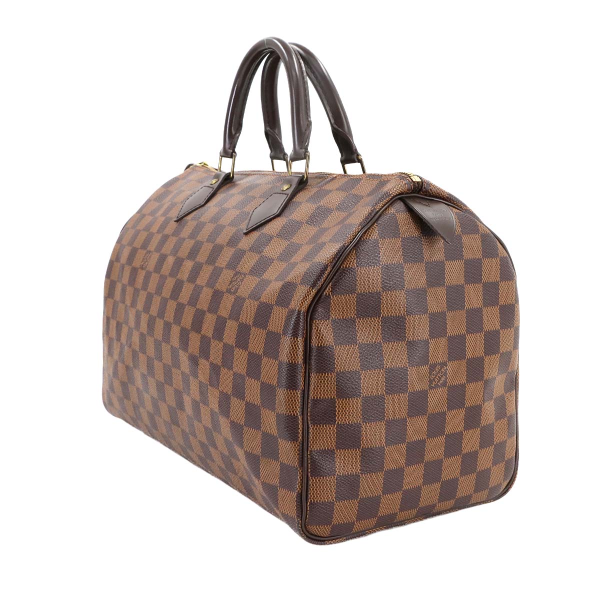 Damier Speedy 35 Hand Bag Ebene N41523 Brown Purse