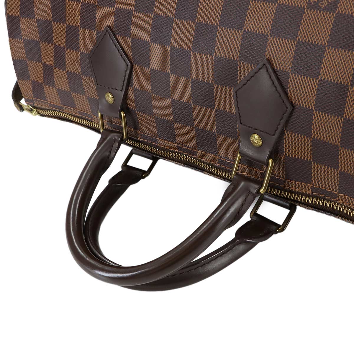 Damier Speedy 35 Hand Bag Ebene N41523 Brown Purse