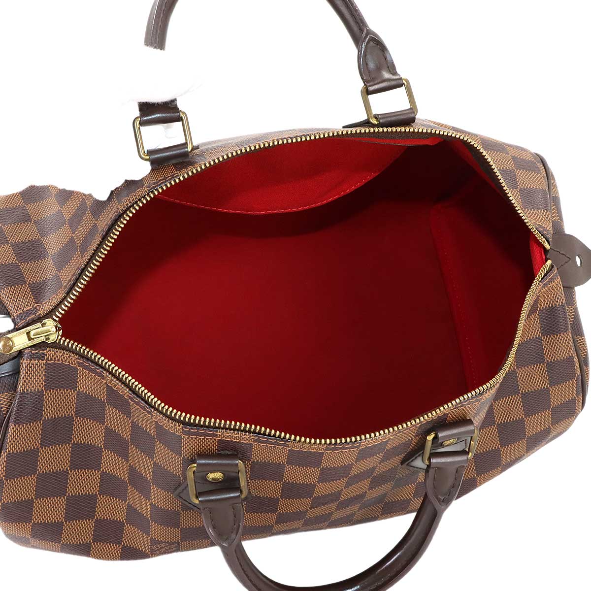Damier Speedy 35 Hand Bag Ebene N41523 Brown Purse