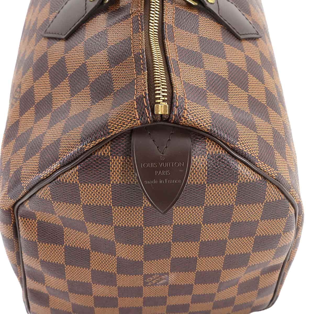 Damier Speedy 35 Hand Bag Ebene N41523 Brown Purse