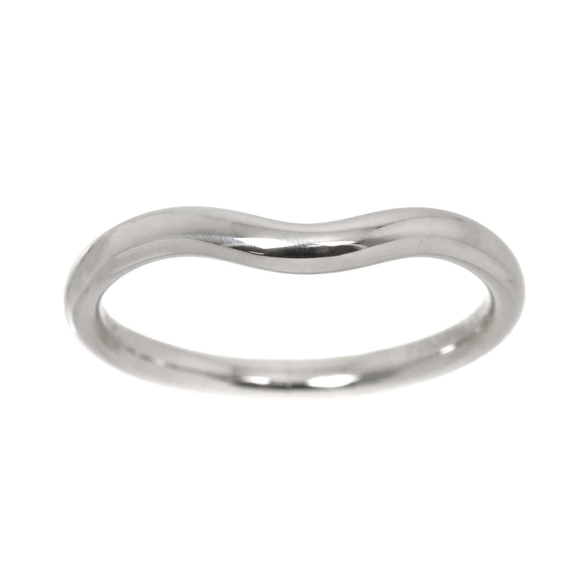 Curved Band Ring Pt Platinum size5.25-5.5(US)