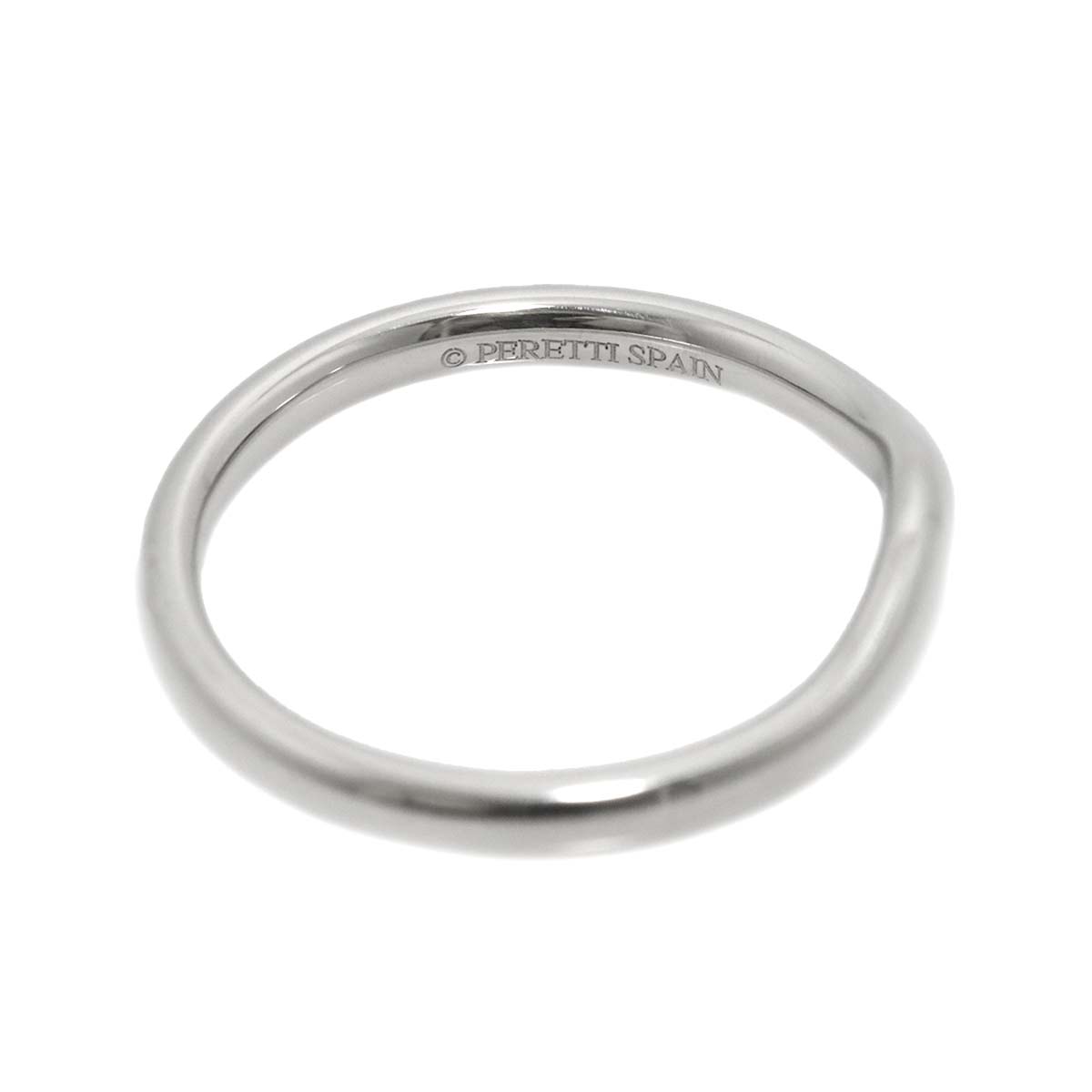 Curved Band Ring Pt Platinum size5.25-5.5(US)