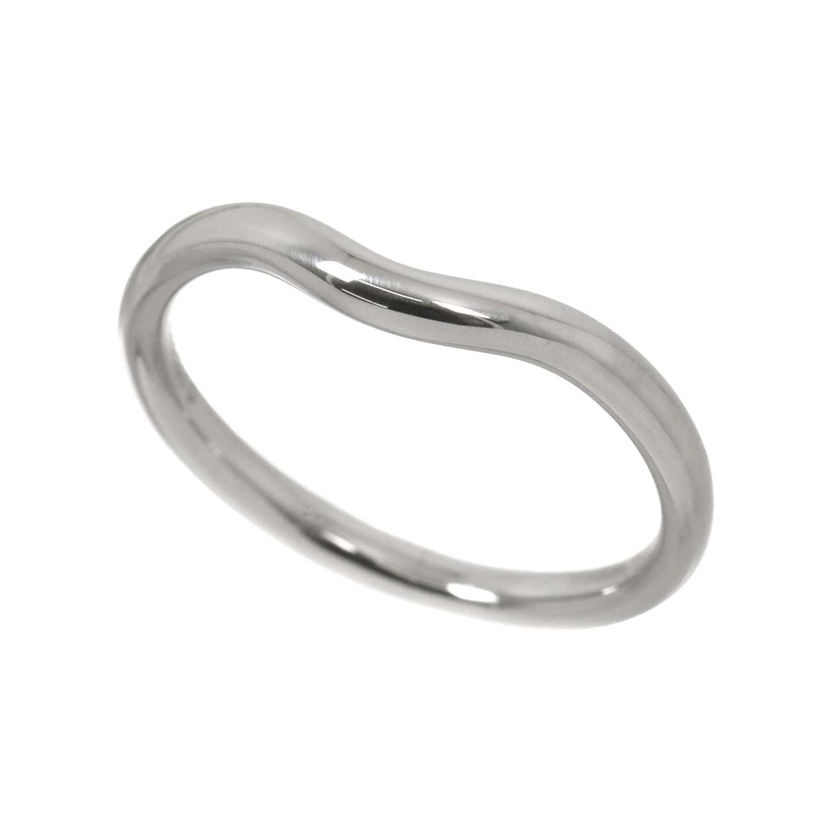 Curved Band Ring Pt Platinum size5.25-5.5(US)