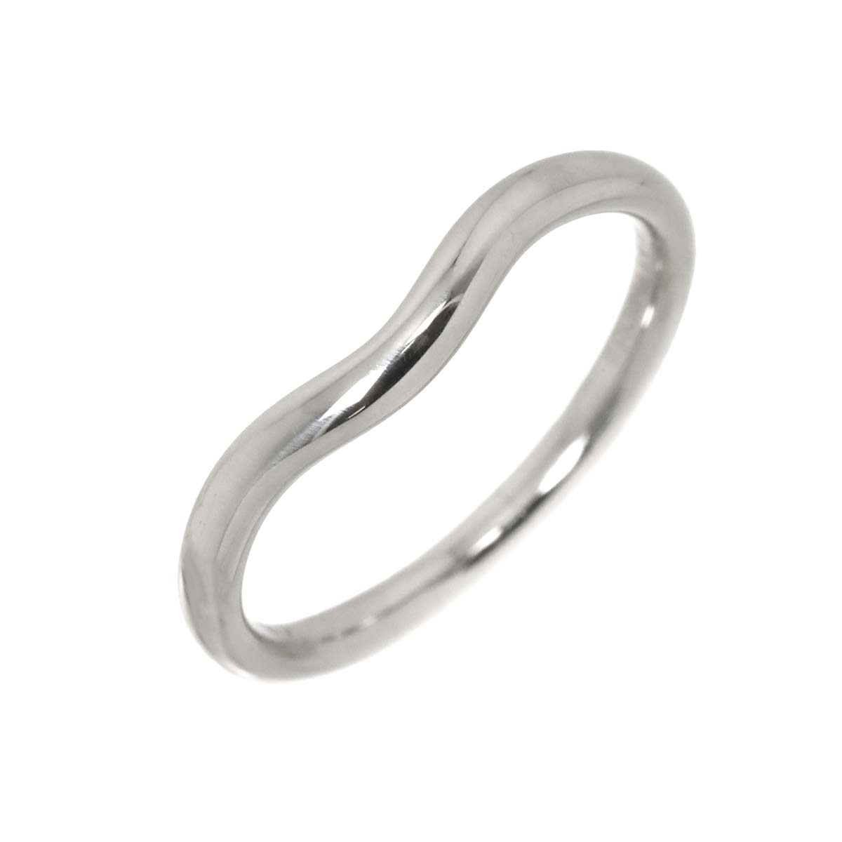 Curved Band Ring Pt Platinum size5.25-5.5(US)