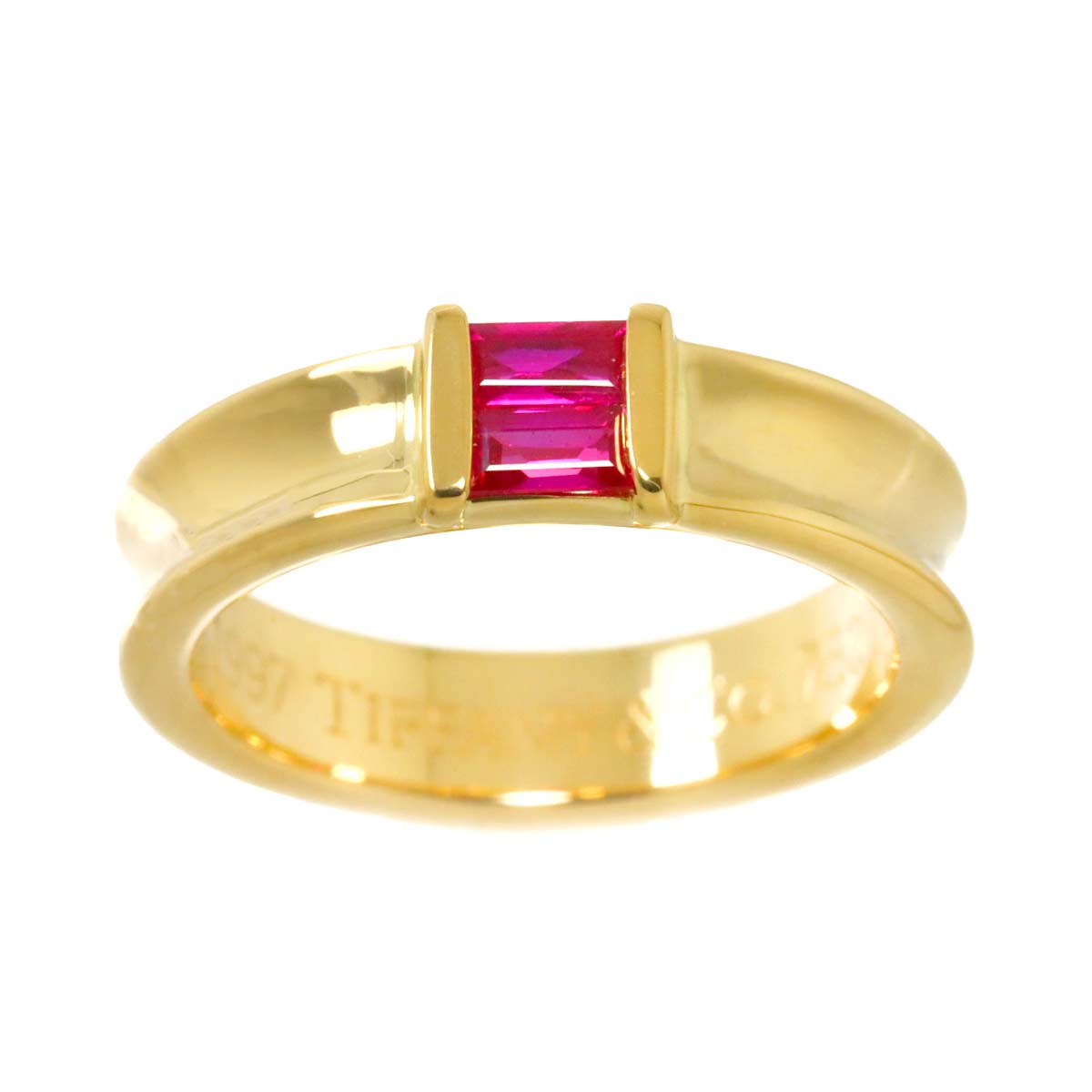 Ruby Ring 18K YG 750 size4.75-5(US)