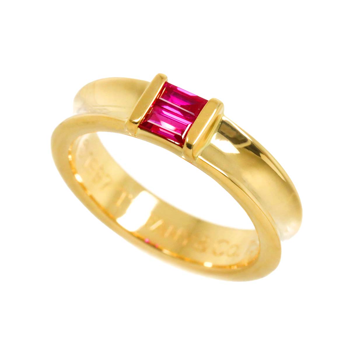 Ruby Ring 18K YG 750 size4.75-5(US)