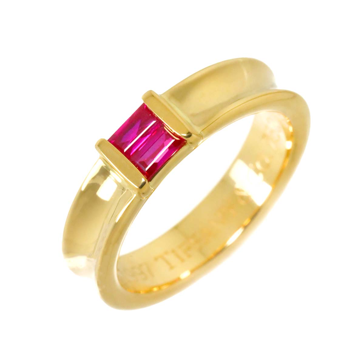 Ruby Ring 18K YG 750 size4.75-5(US)