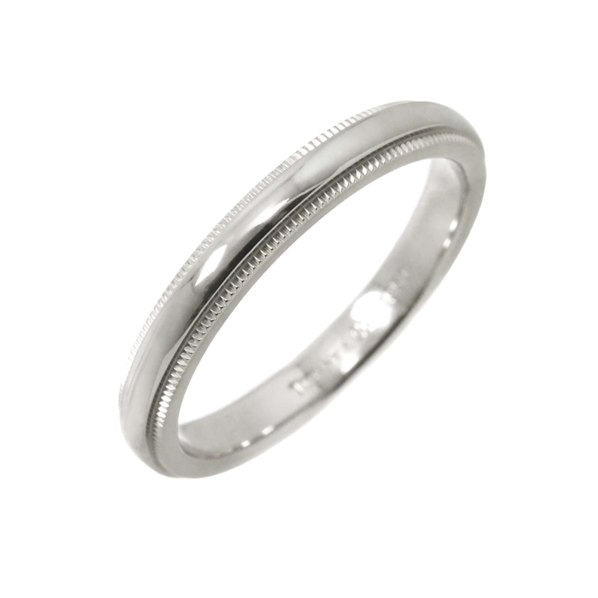 Milgrain Band Ring Platinum size7.5-7.75(US)