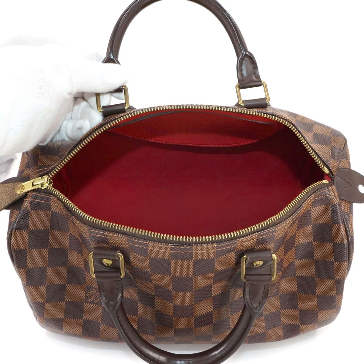 Damier Speedy 30 Hand Bag Ebene N41531 Brown Purse
