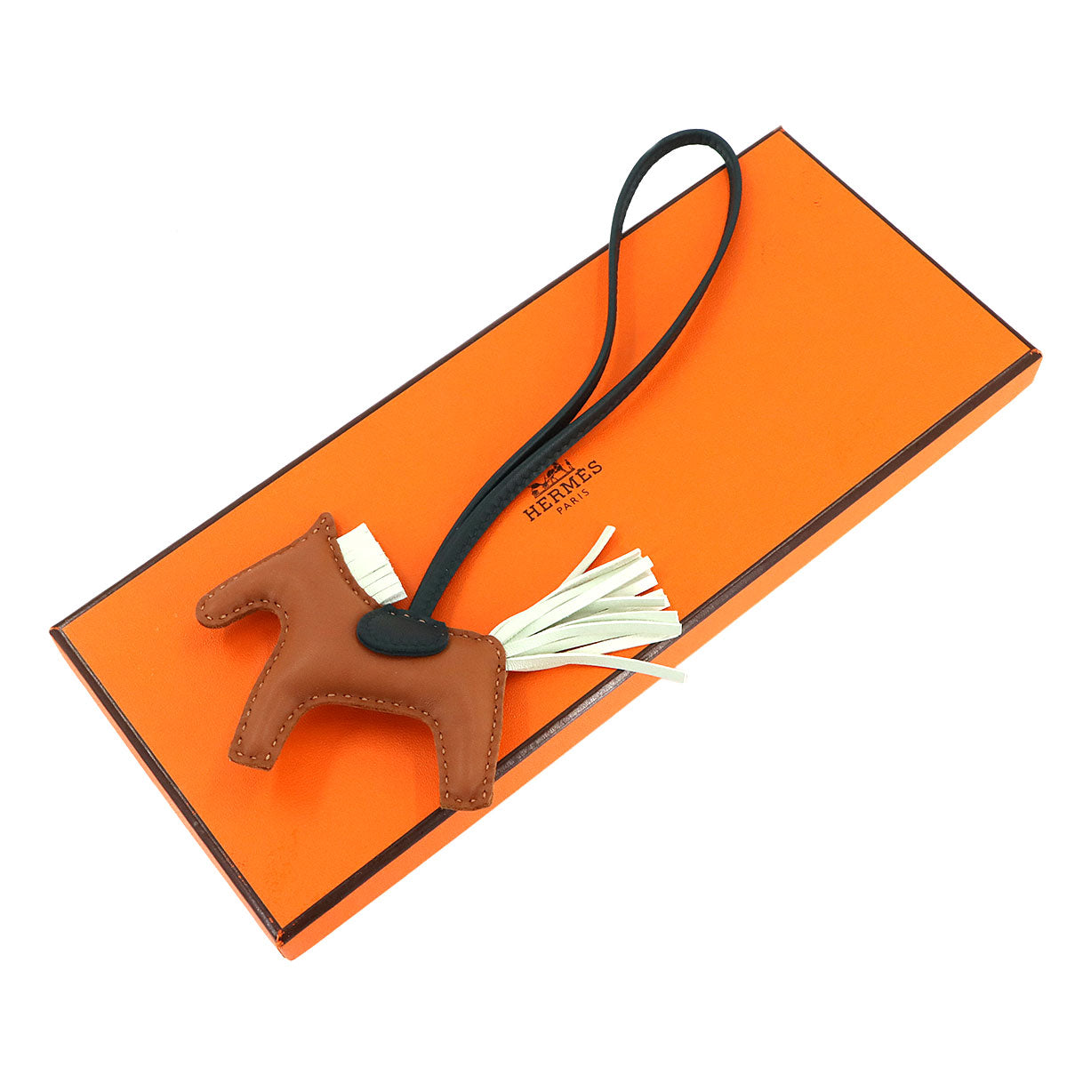 Rodeo PM Bag Charm Agneau Milo Gold Vert Cypress Vert Fizz