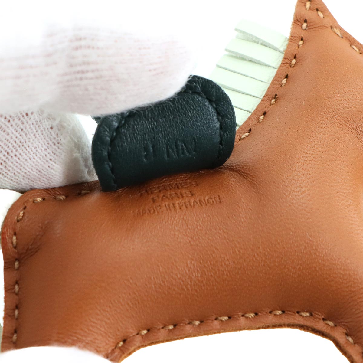 Rodeo PM Bag Charm Agneau Milo Gold Vert Cypress Vert Fizz