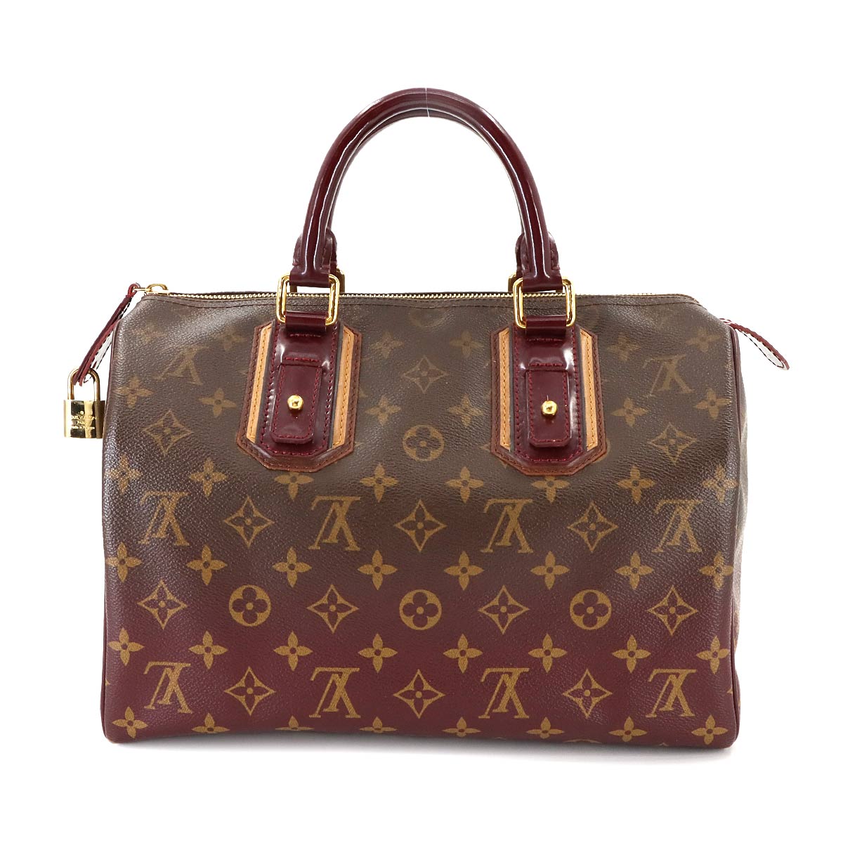 Monogram Mirage Speedy 30 Hand Bag Brown Bordeaux M95586