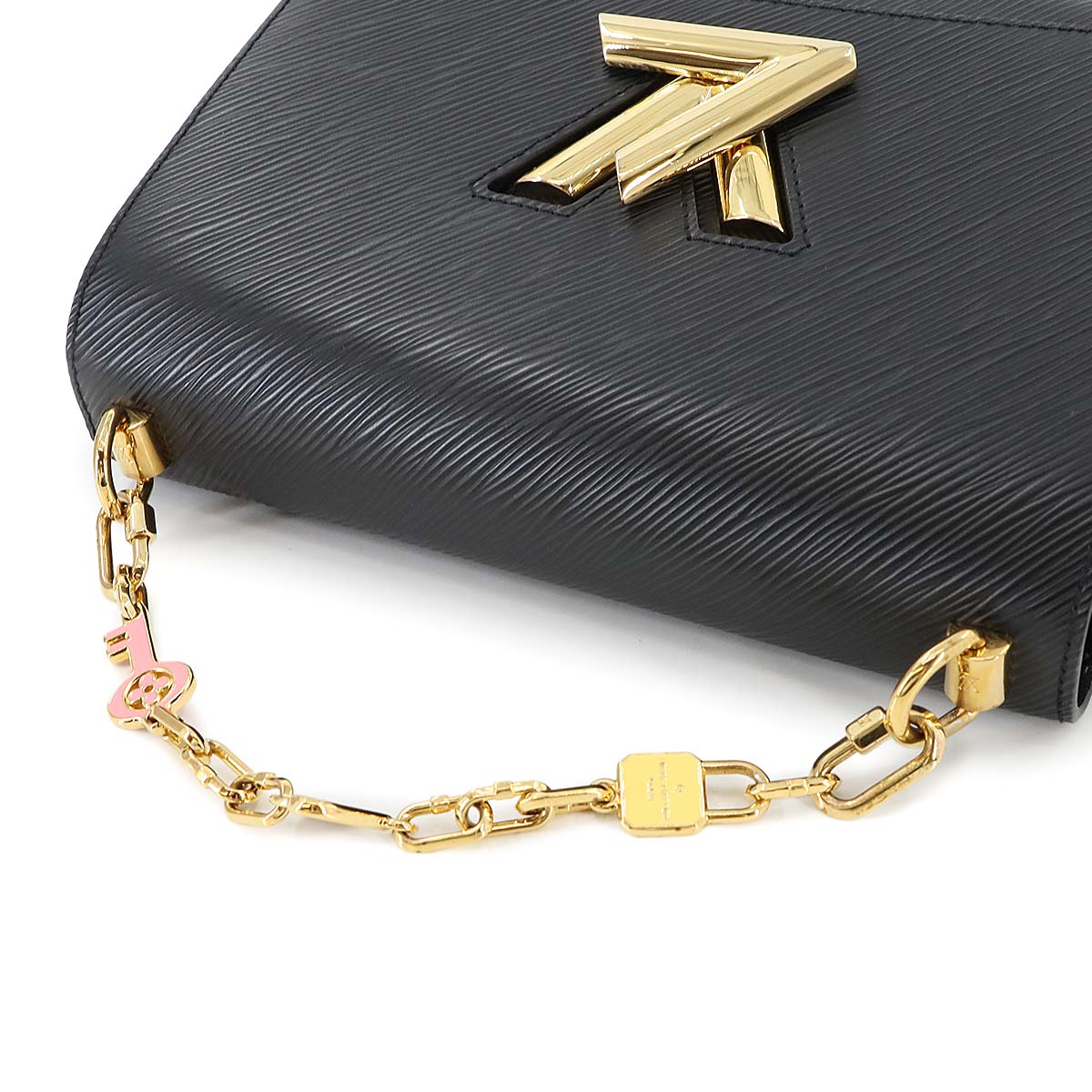 Epi Twist MM Shoulder Bag Leather Noir M53921 Purse