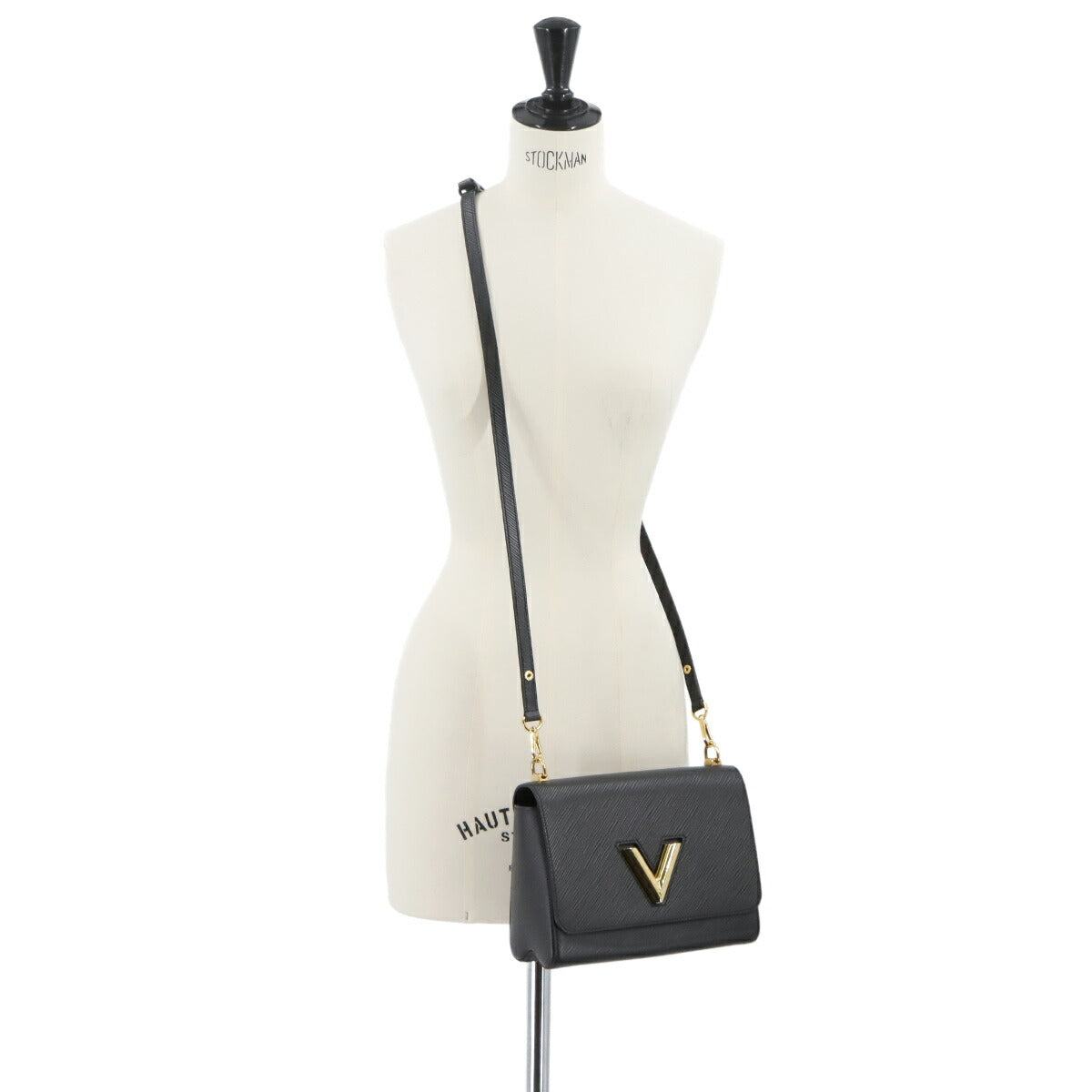 Epi Twist MM Shoulder Bag Leather Noir M53921 Purse