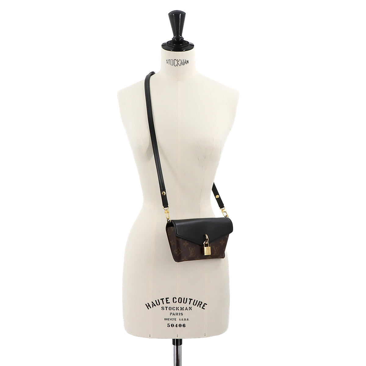 Monogram Padlock On Strap 2way Shoulder Bag Noir M80559