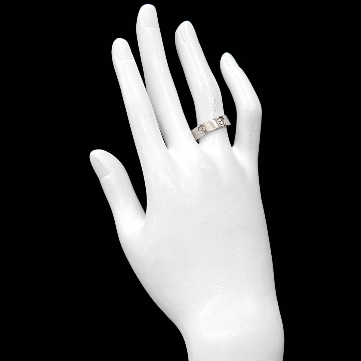 Love Ring 18K White Gold 750 size56 7.25(US)