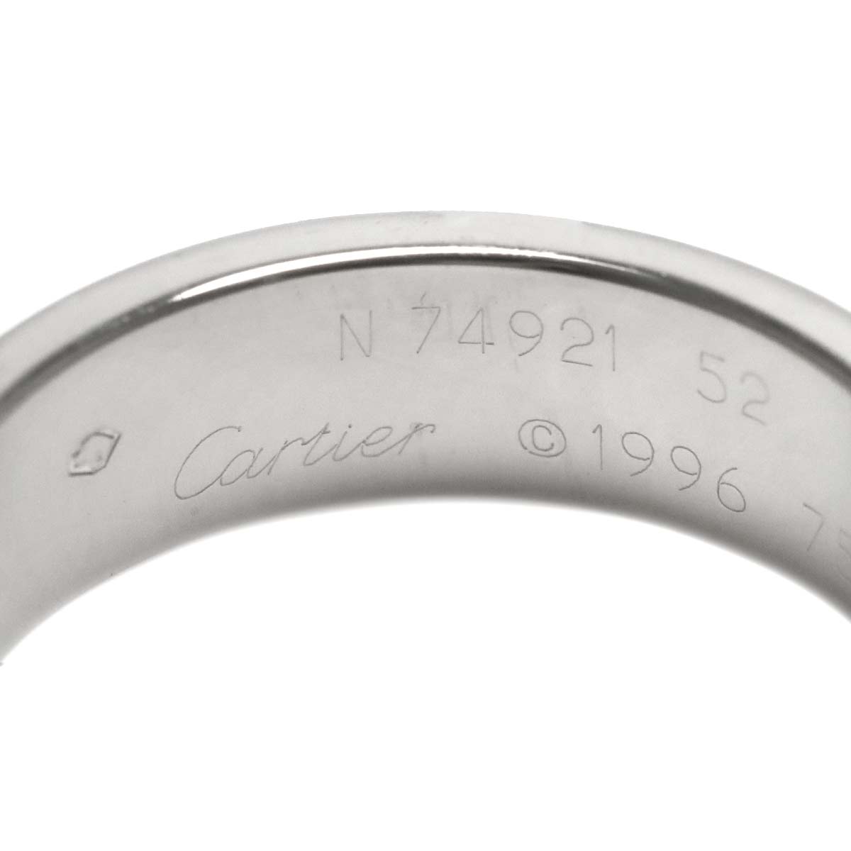 Love Ring 18K White Gold 750 size52 5.75-6(US)