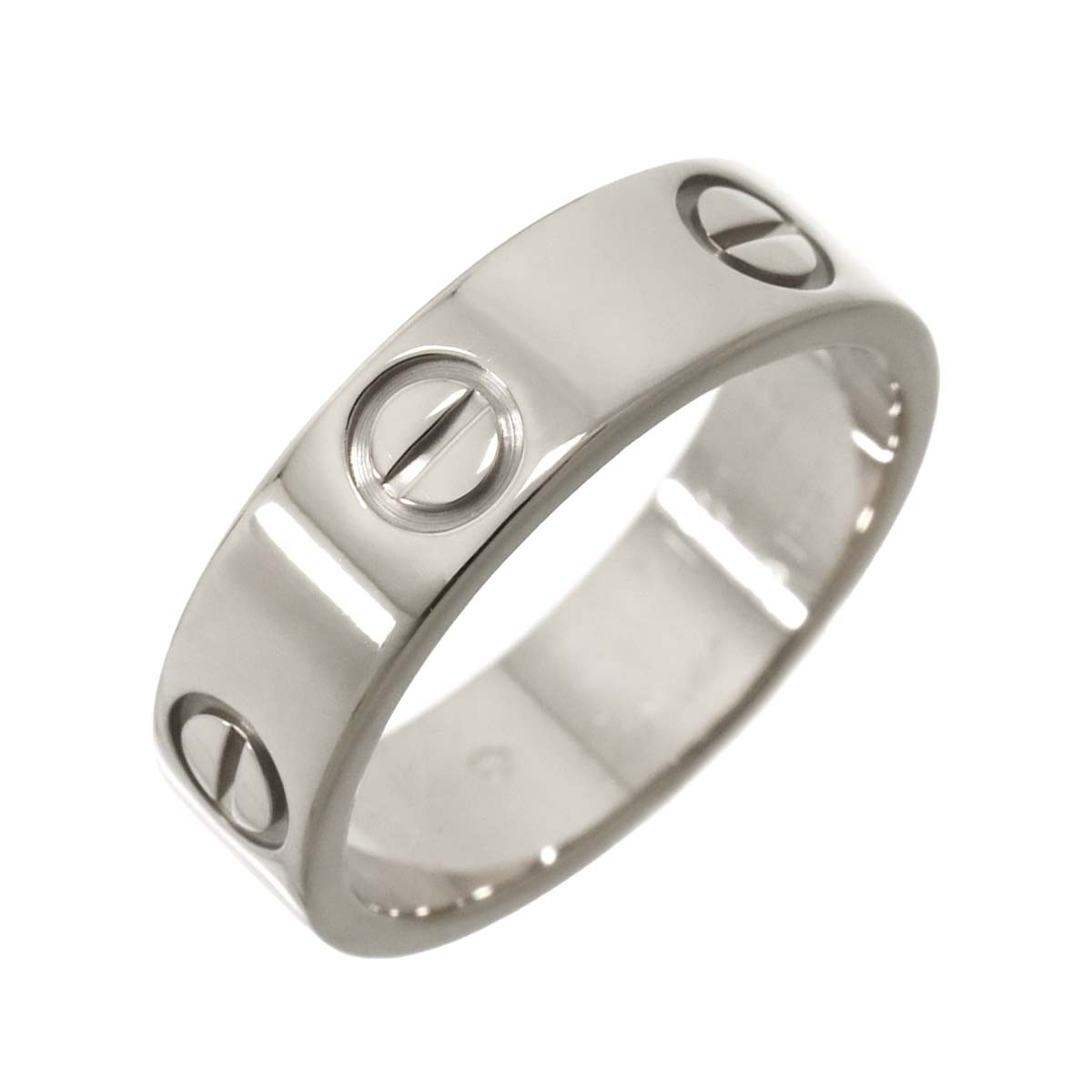 Love Ring 18K White Gold 750 size52 5.75-6(US)