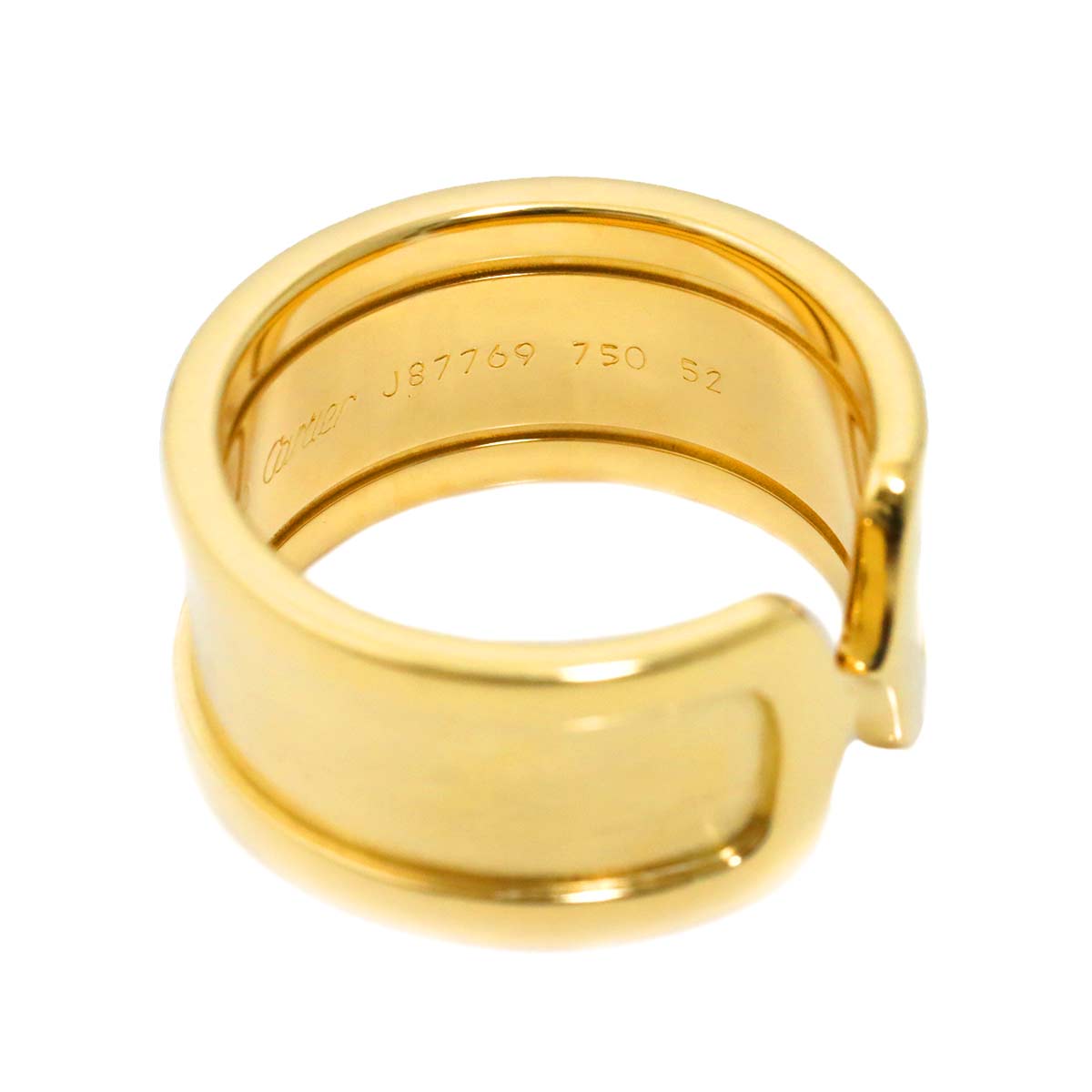 C2 Logo LM Ring 18K YG 750 size52 5.75-6(US)