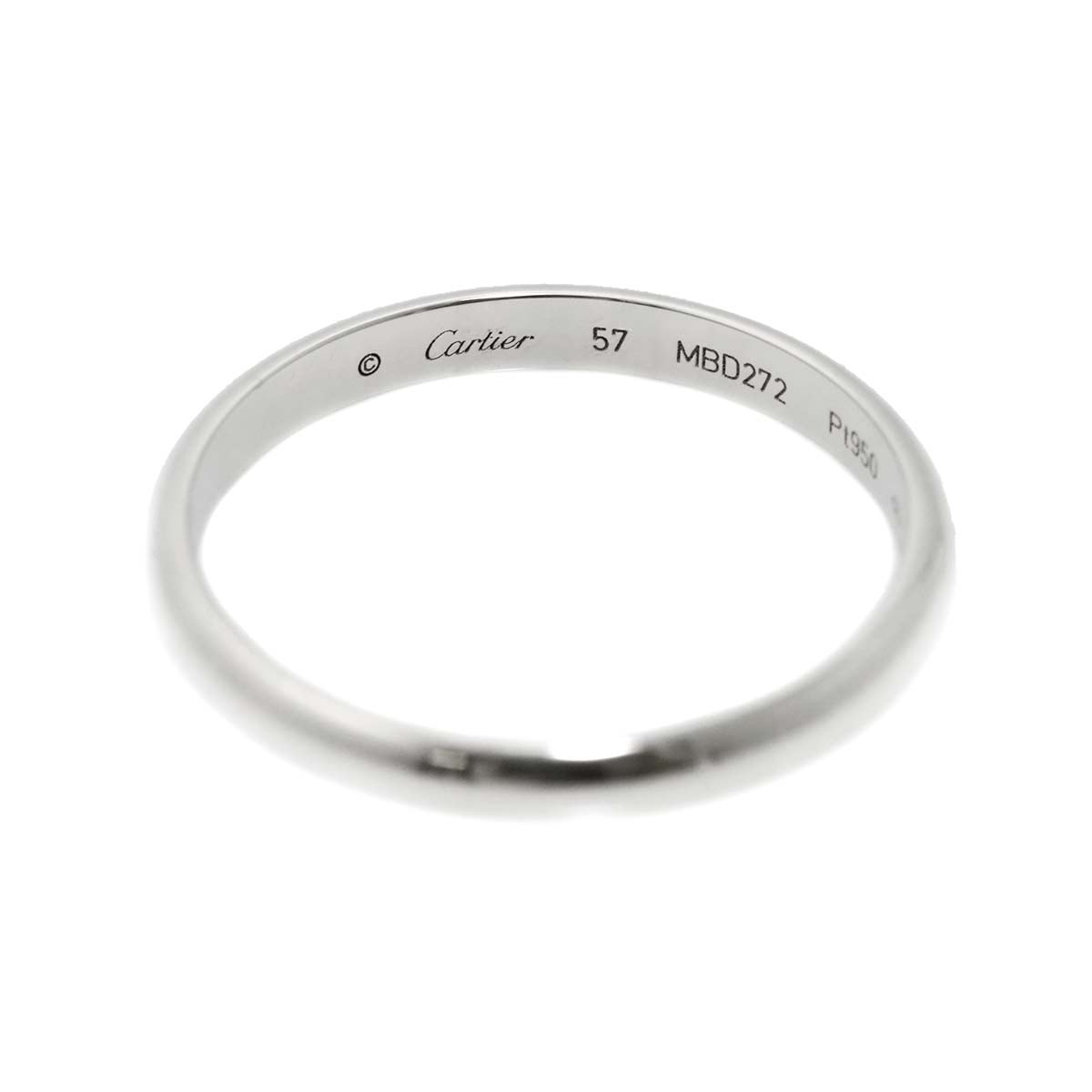 1895 Classic Band Ring Platinum Size57 7.75-8(US)