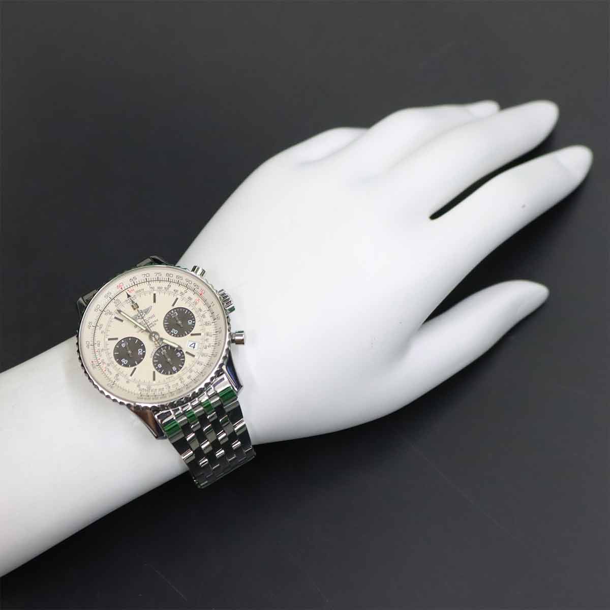 Navitimer 01 Chronograph Japan limited Silver Dial Mens