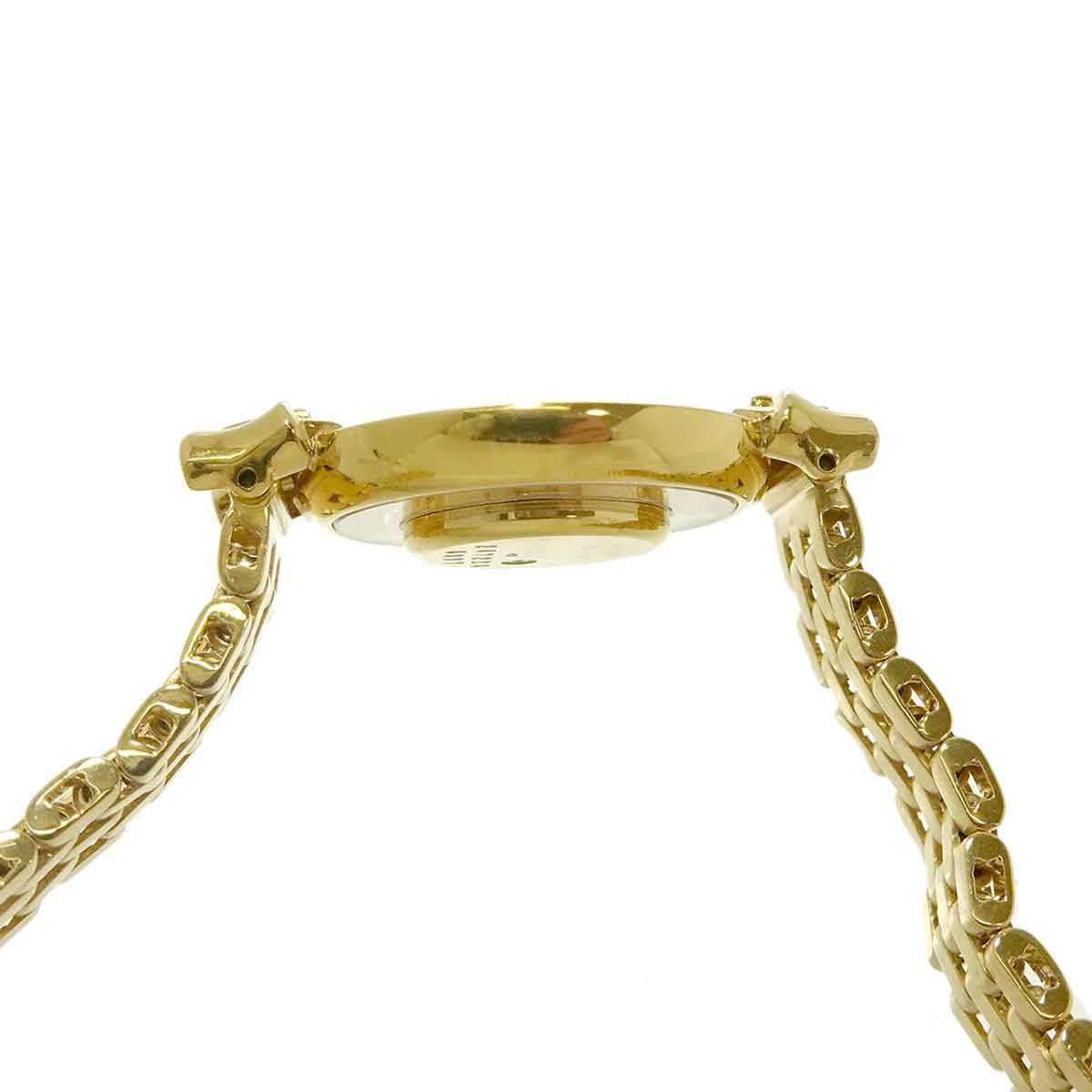 Happy Diamond 750 Yellow Gold White Dial Ladies Watch