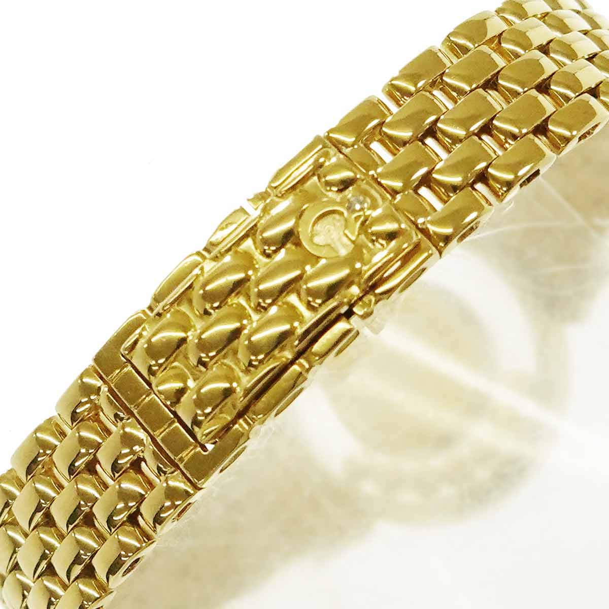 Happy Diamond 750 Yellow Gold White Dial Ladies Watch