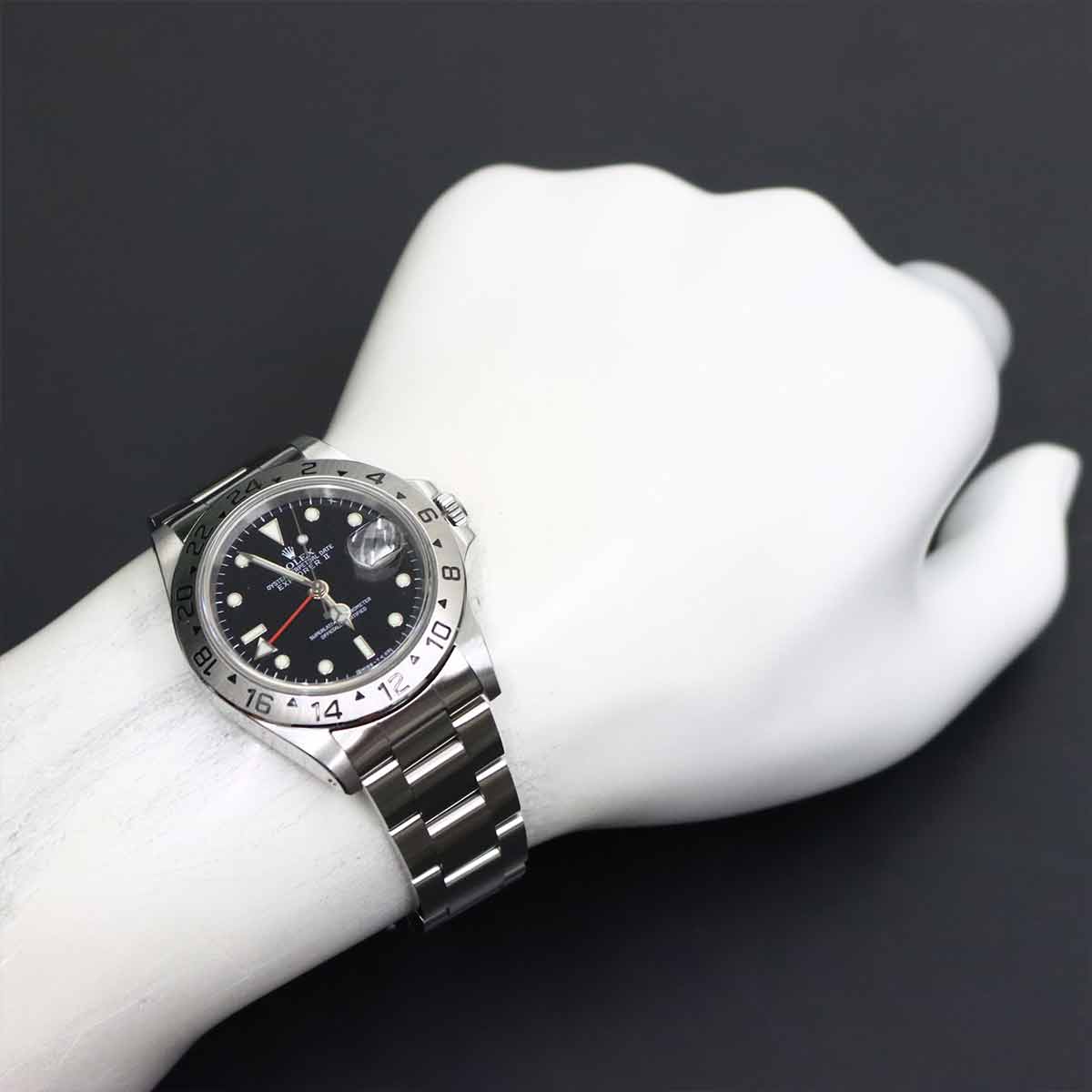 Explorer II 16570 Date Serial U Automatic Black Dial Mens Watch
