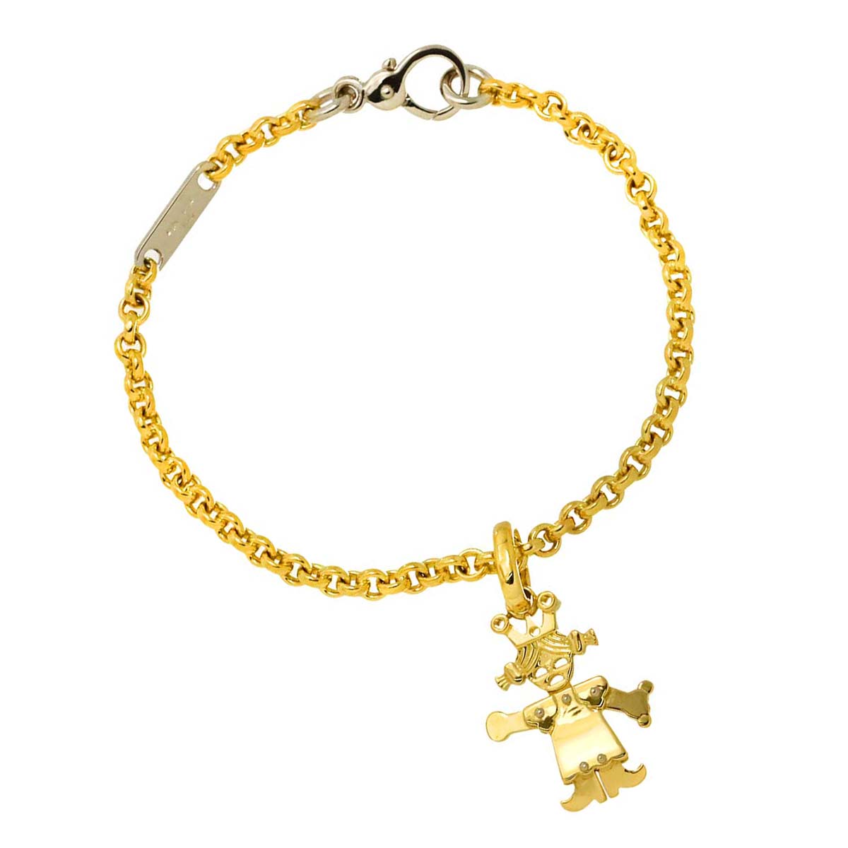 Queen Bracelet 18K Yellow Gold WG 750