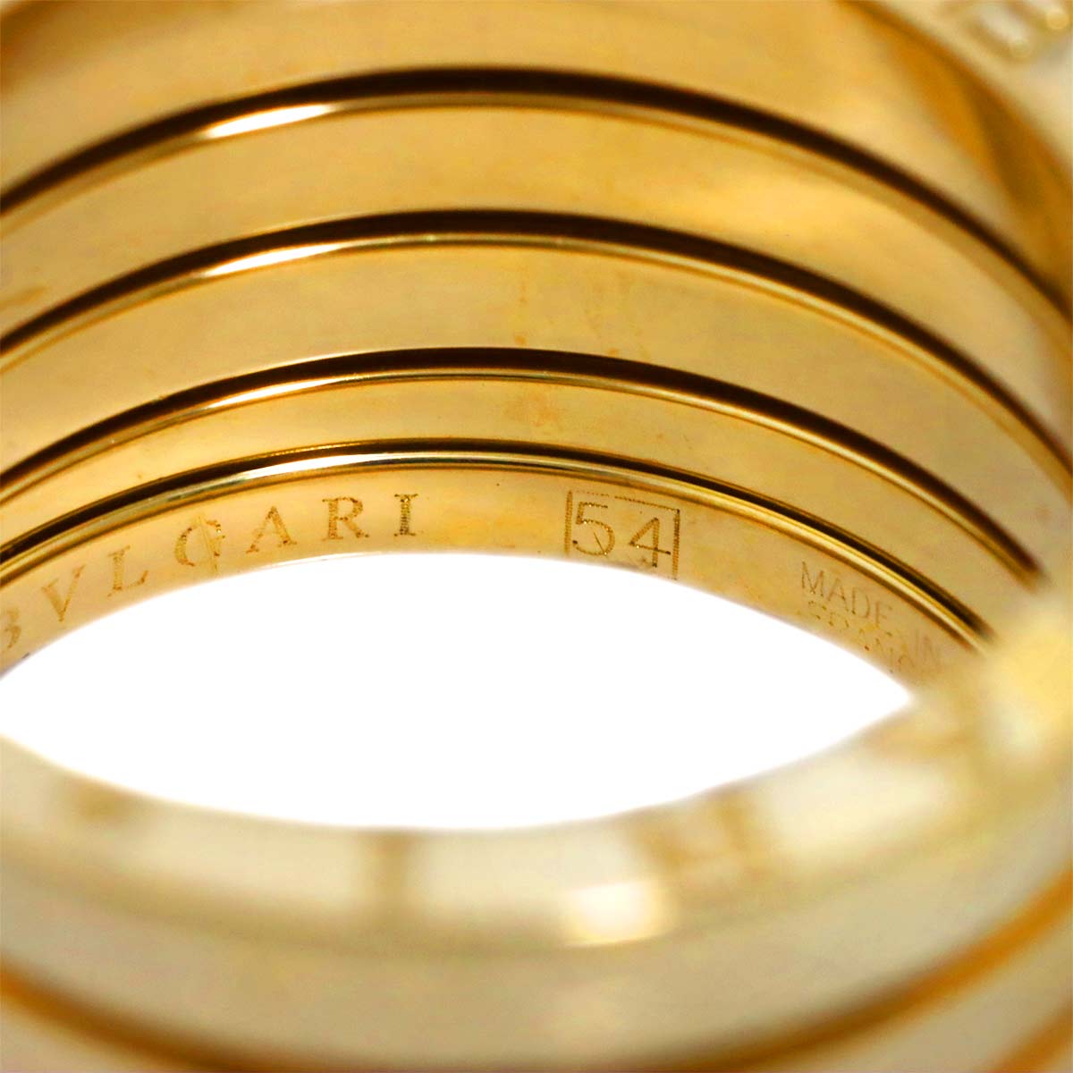 B-ZERO1 5 Band Ring 18K YG 750 Size54 6.25-6.5(US)