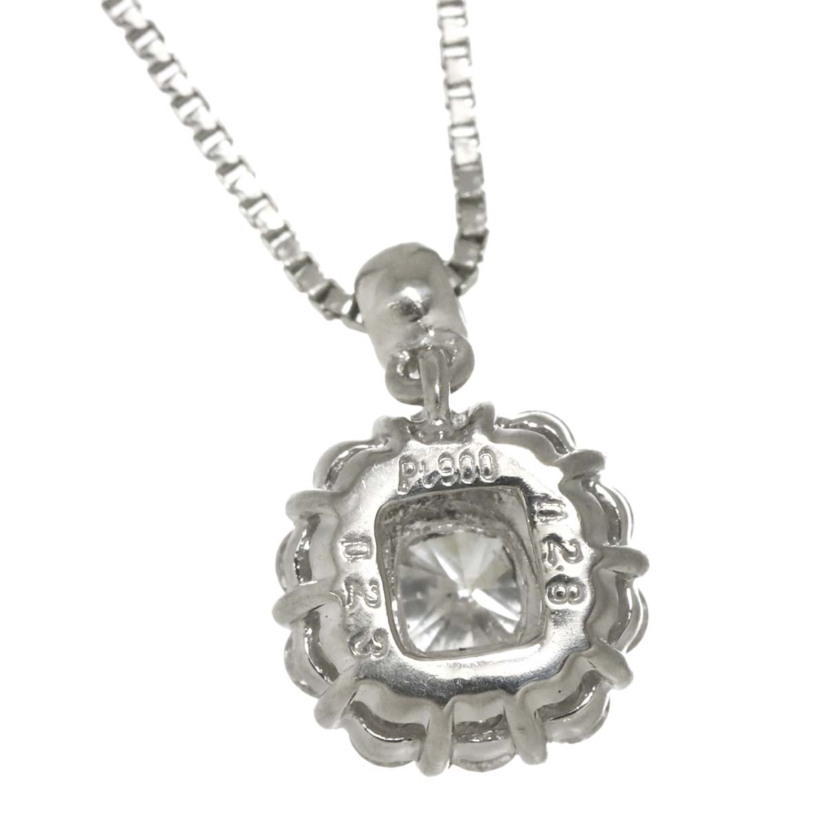 Diamond 0.28ct/0.23ct Necklace Pt Platinum