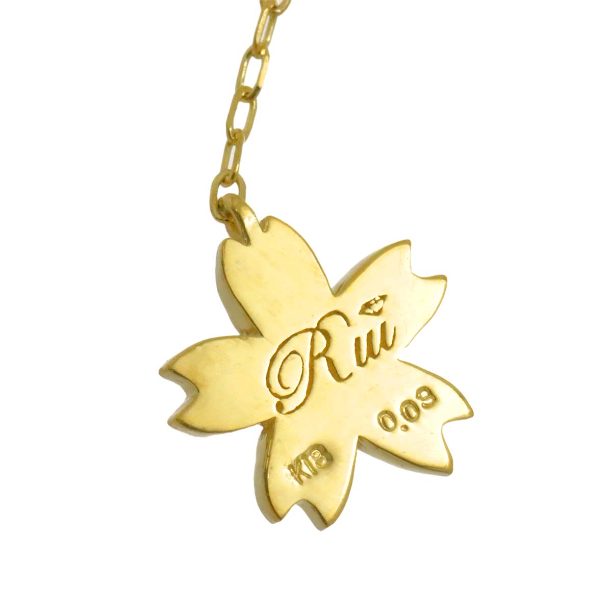 Diamond 0.03ct/0.03ct Earrings Pierced 18K YG Yellow Gold 750