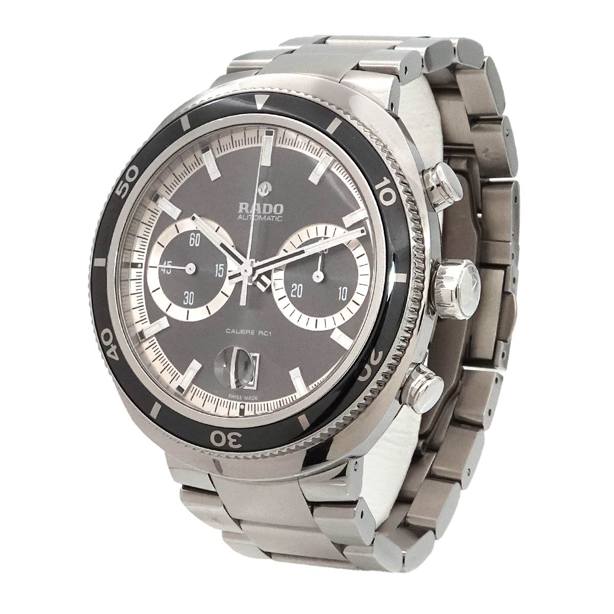 D-STAR 604 0965 3 Chronograph Automatic Gray Dial Men's Watch