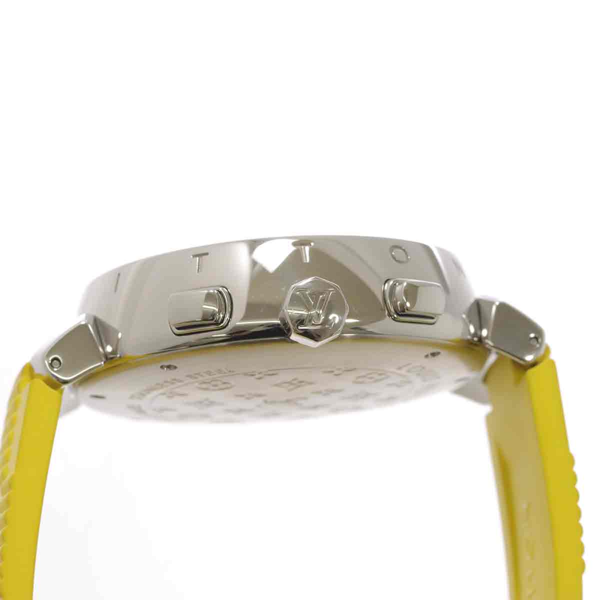 Tambour Chronograph Q112E Automatic Date Silver Dial