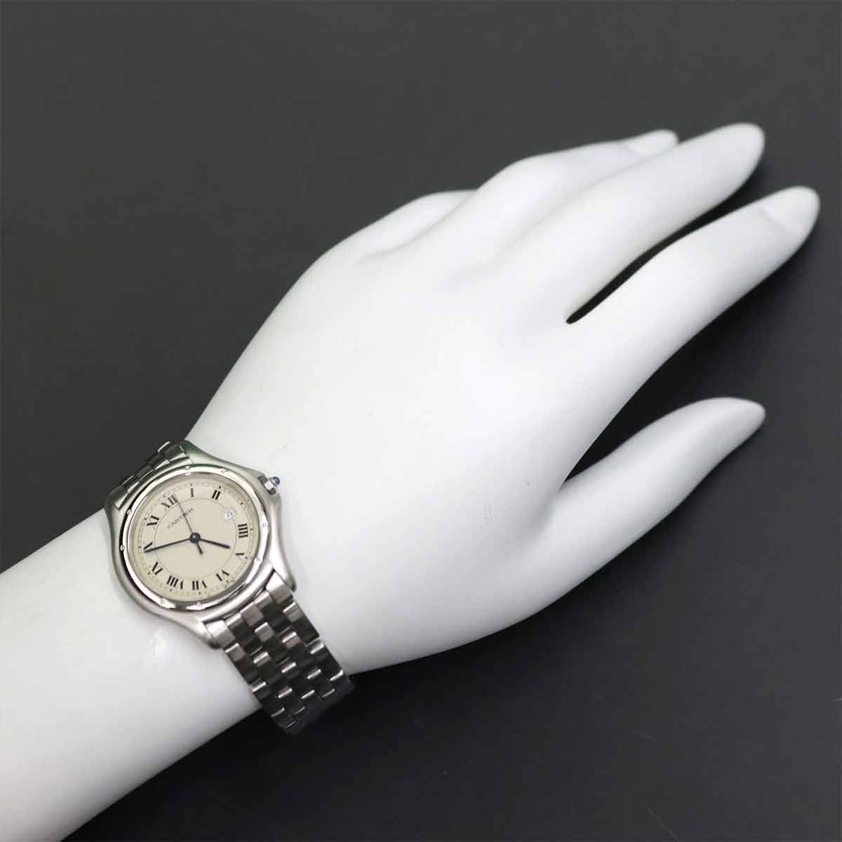 Panthere Cougar LM Quartz Cream Dial Boys Wrist Watch
