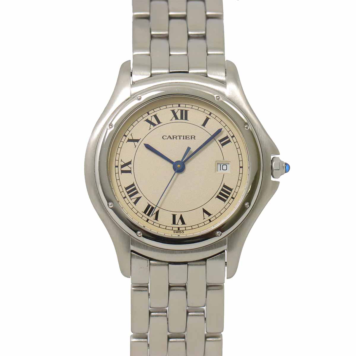 Panthere Cougar LM Quartz Cream Dial Boys Wrist Watch