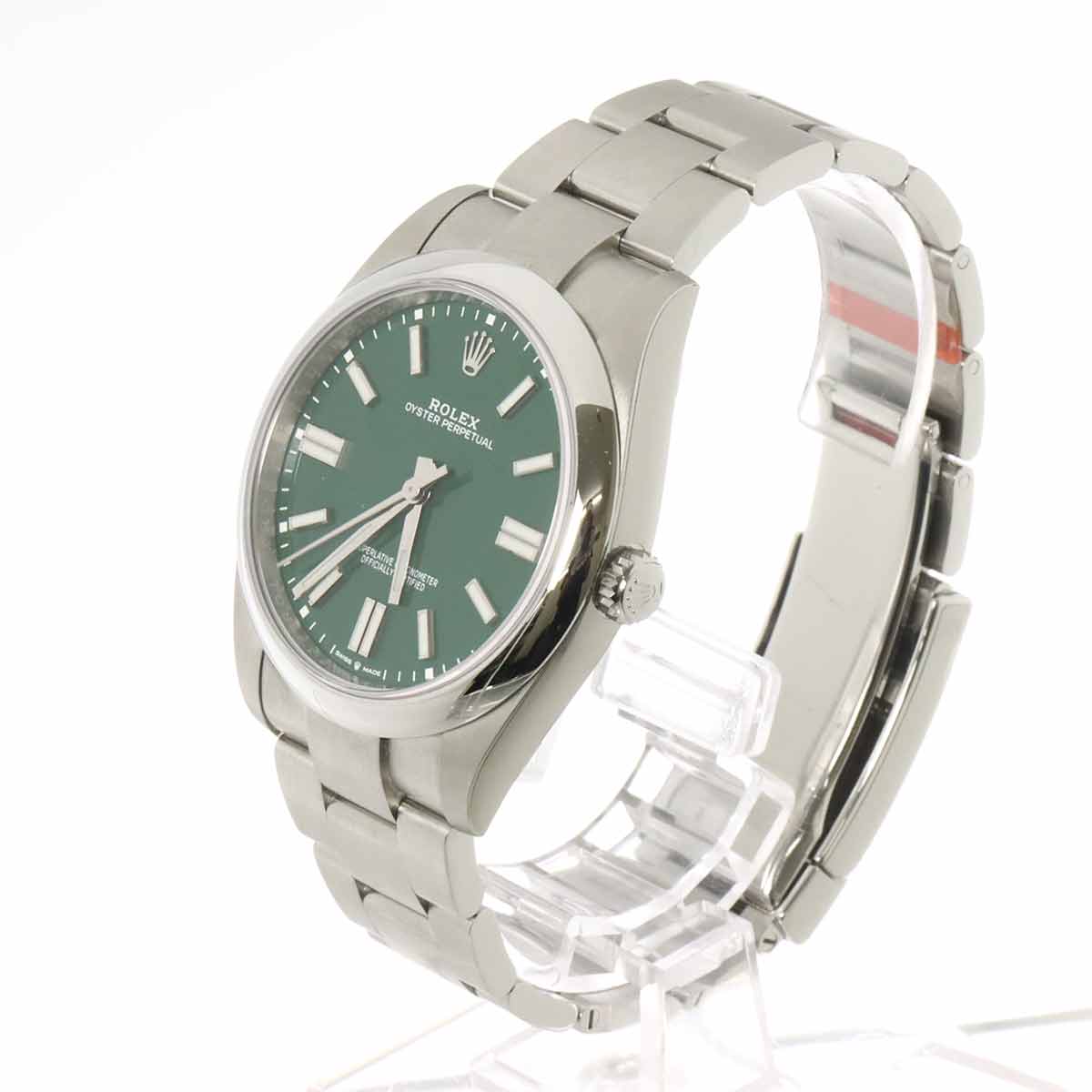 Oyster Perpetual 124300 Serial Random Automatic Green Dial