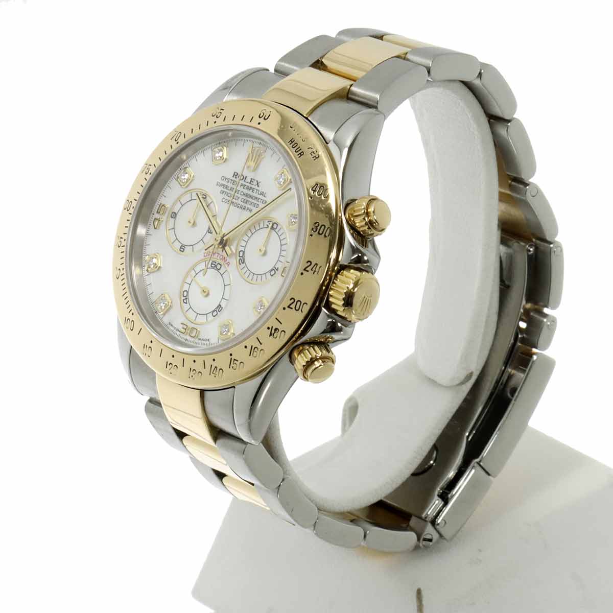 Daytona 116523NG Serial Y 750 YG White Shell Dial Mens Watch