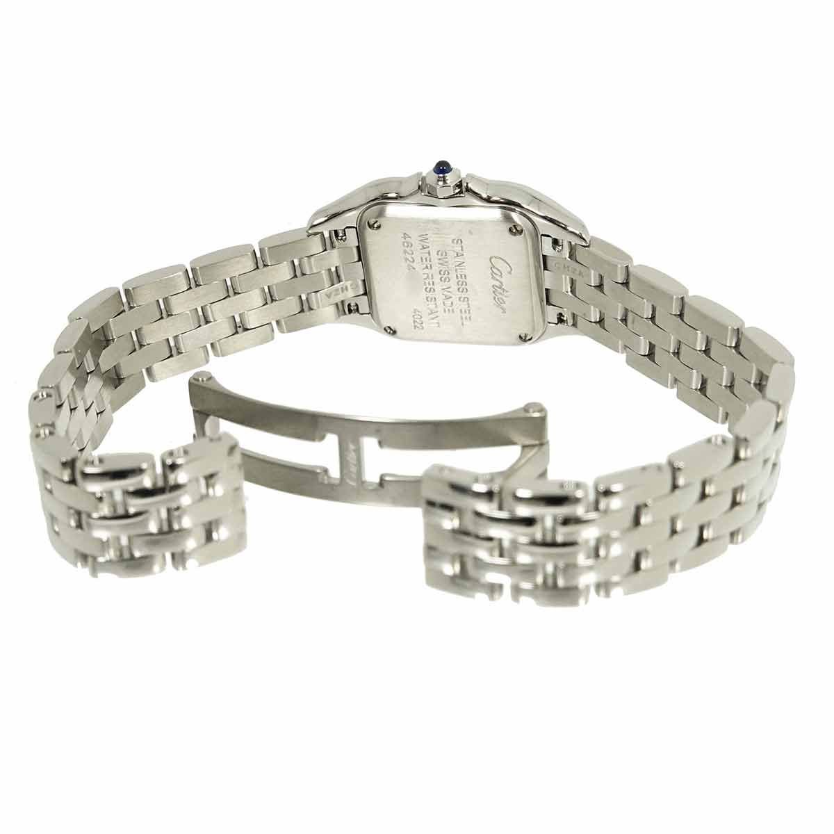 Panthere SM W4PN0007 Diamond Bezel Quartz Silver Dial Ladies