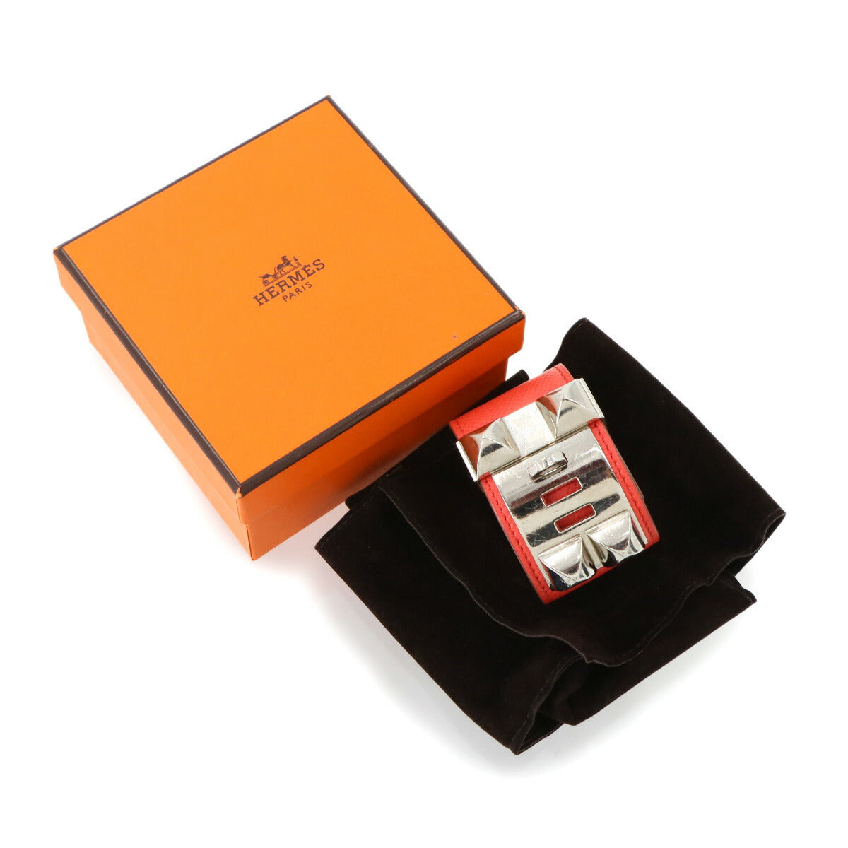 Collier De Chien Bangle Veau Epsom Rose jaipur Bracelet