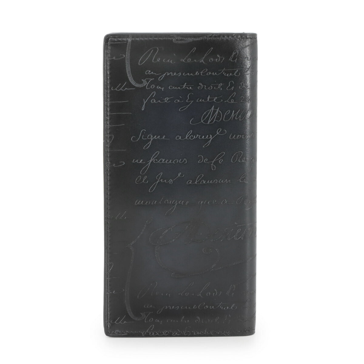 Calli Santal Scritto Long Wallet Venetian Leather Navy